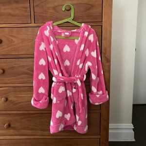 Gap Kids Heart-Dot Fleece Robe, size 6